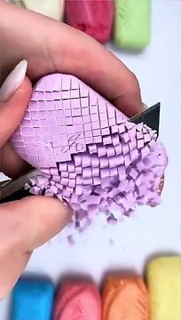 Super satisfying SOAP ASMR _ Cutting Soap Cubes #shorts