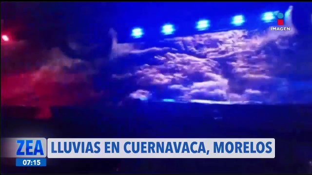Lluvias dejan encharcamientos en Morelos