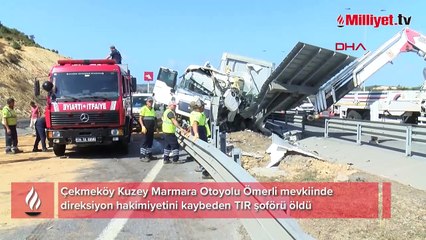 Kuzey Marmara Otoyolu'nda kaza: 1 kişi öldü