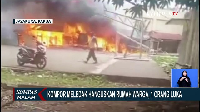 Bangunan Rumah di Jayapura Hangus Terbakar Akibat Kompor Meledak, 1 Orang Terluka
