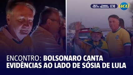 Bolsonaro faz sucesso em ato com sósia de Lula ao som de ‘Evidências’ 🎶
