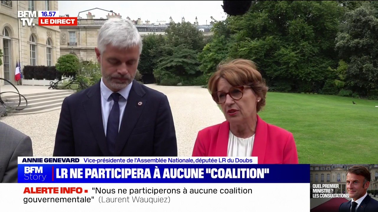 "C'est dans la clarté de nos convictions, dans une forme d'indépendance que nous pouvons nous mettre d'accord": Annie Genevard, députée LR, rejette l'idée d'une coalition
