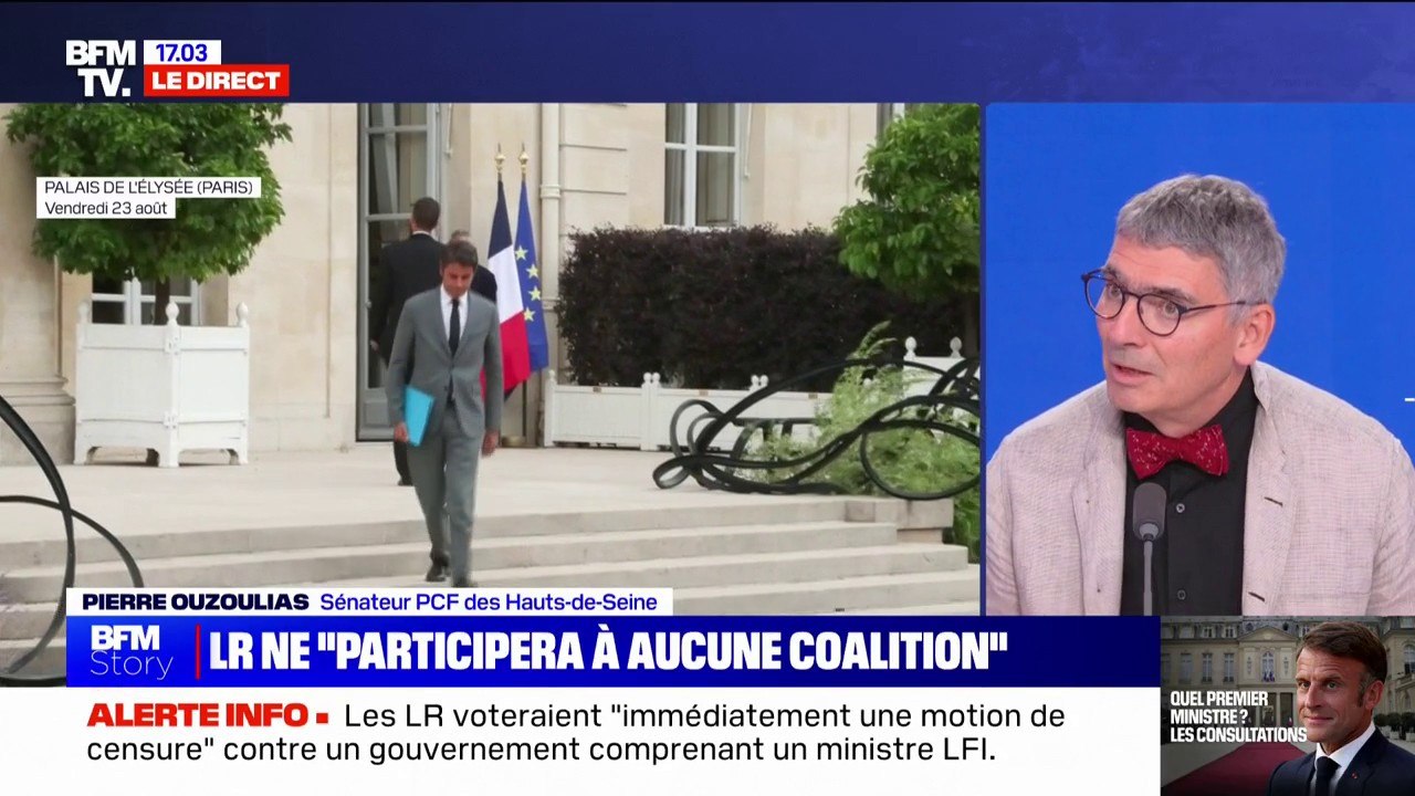 Matignon: "Nous on est prêts (pour Matignon), les autres ne le sont pas", estime Pierre Ouzoulias, sénateur PCF
