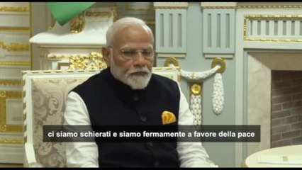 Modi a Zelensky: non siamo neutrali ma fermamente a favore della pace