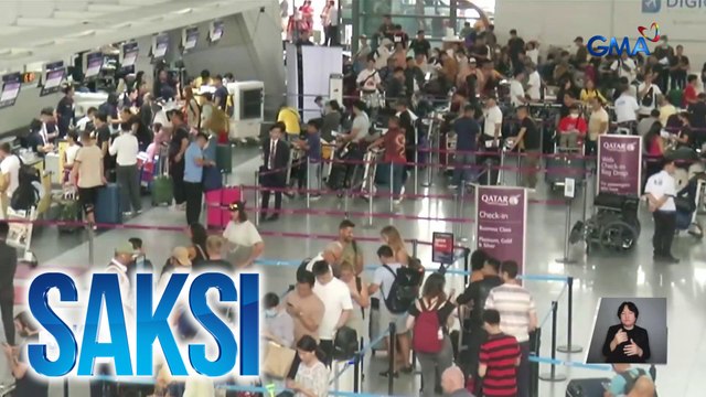Pagkukumpuni sa nasirang aircon system ng NAIA Terminal 3, bukas matatapos sa tantiya ng MIAA | Saksi