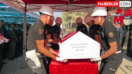 Şehit polis memuru memleketinde toprağa verildi