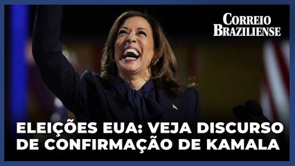 Kamala Harris encerra convenção democrata com discurso energético e foco no "povo"