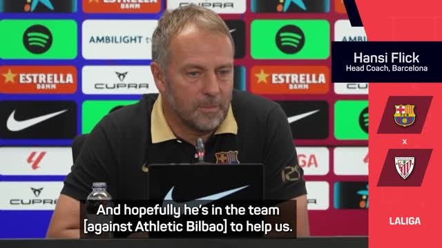 Flick hopes Barcelona can register 'unbelievable' Dani Olmo