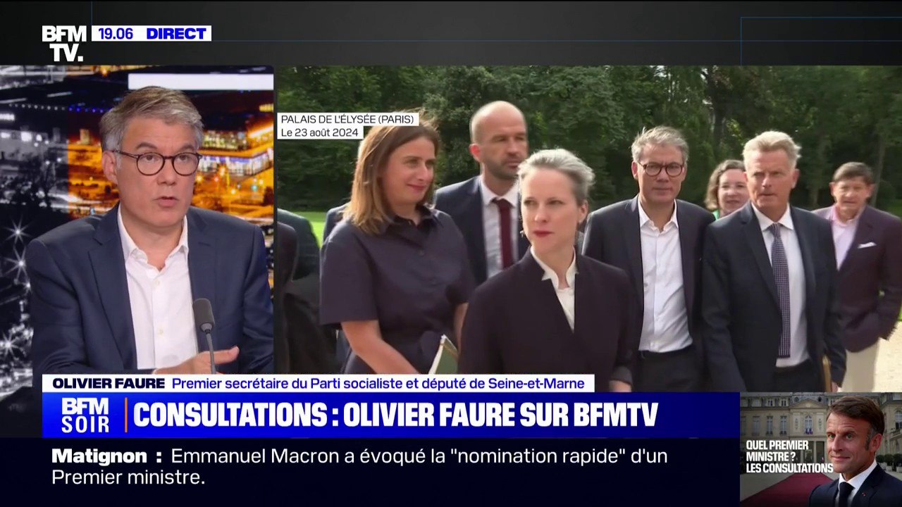 Olivier Faure (PS-NFP): "Les personnes ministrables sont celles qui ont participé au front républicain"