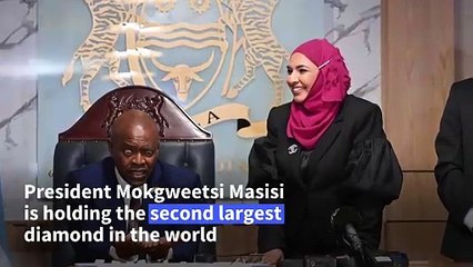 Botswana president reveals world's second largest diamond