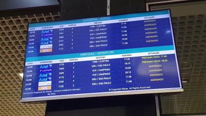 Voos são cancelados em Cascavel