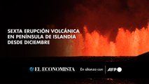 Sexta erupción volcánica en península de Islandia desde diciembre