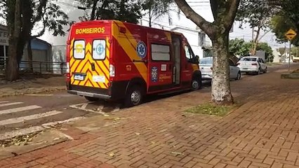 Siate socorre criança ferida na Escola Municipal José Baldo