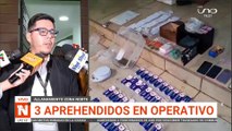 tres aprehendidos en operativo