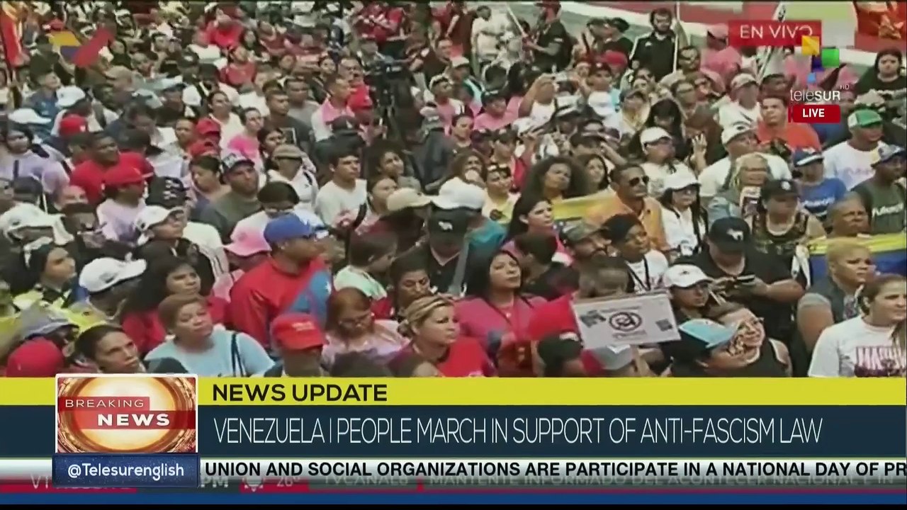 Venezuela | People march in support of anti-fascism law