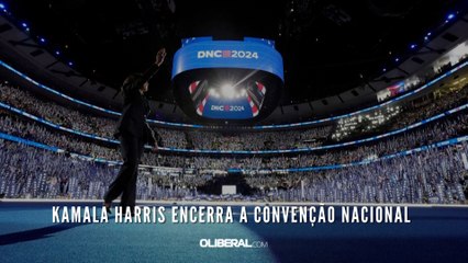 Kamala Harris encerra a Convenção Nacional