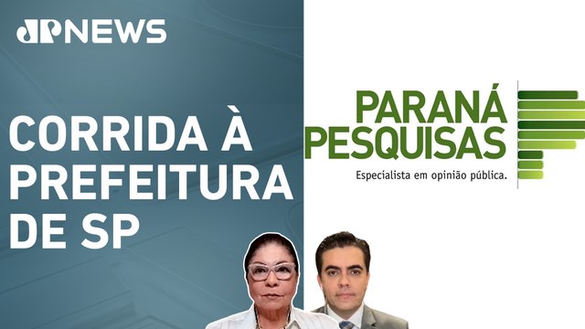 Paraná Pesquisas: Ricardo Nunes lidera, seguido por Guilherme Boulos e Pablo Marçal