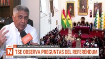 TSE observa pregutnas del referéndum (analista)