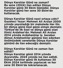 Dünya Karslılar günü ne zaman