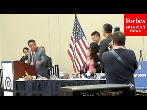 AAPI Caucus Holds Meeting On Third Day Of Democratic National Convention In Chicago, Illinois