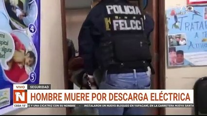 Murió por descarga eléctrica