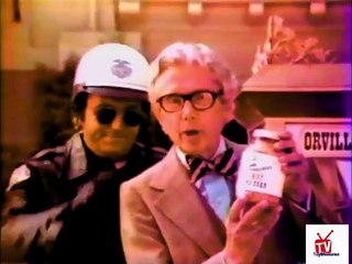 1979 Orville Redenbacher pop corn - Orville & a cop TV commercial