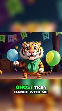 Spooky Dance Party with the Ghost Tiger- Swirling and Twirling Fun!