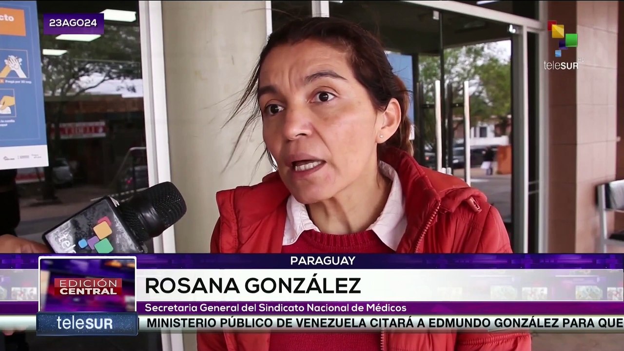 En Paraguay trabajadores de la salud denuncian falta de insumos