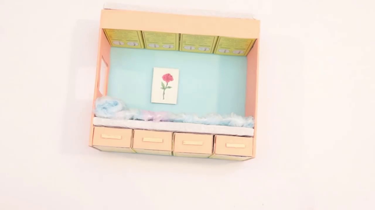 Diy Mini bunk bed from matchbox || How to make bunk bed with matchbox at home