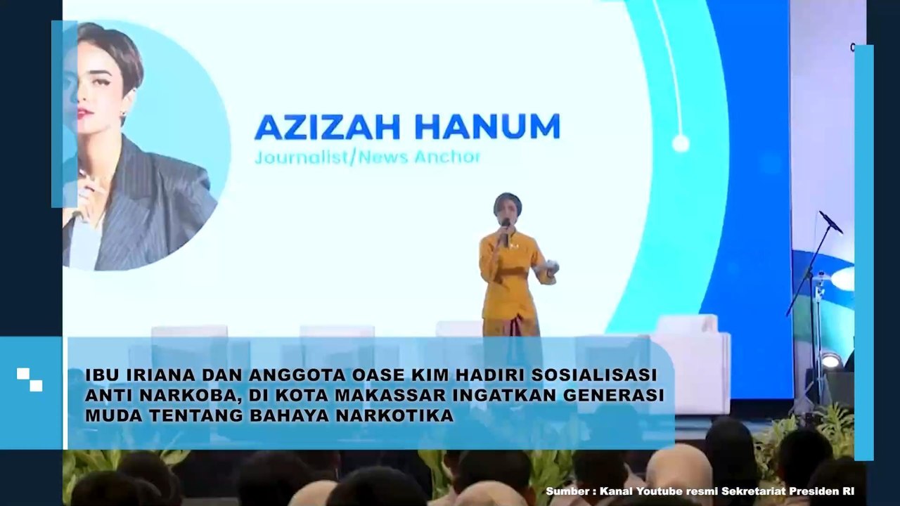 Ibu Iriana dan Anggota Oase KIM Hadiri Sosialisasi Anti Narkoba