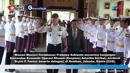 MENHAN Prabowo Terima Kunjungan Komandan Komando Operasi Khusus (KOOPSUS) Amerika Serikat Bahas Perkuatan Kemitraan