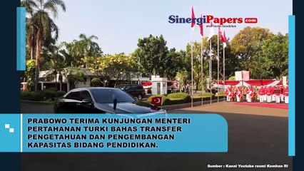 Download Video: Prabowo Terima Kunjngan Menteri Pertahanan Turki Bahas Transfer Pengetahuan Dan Pengembangan Kapasitas Bidang Pendidikan