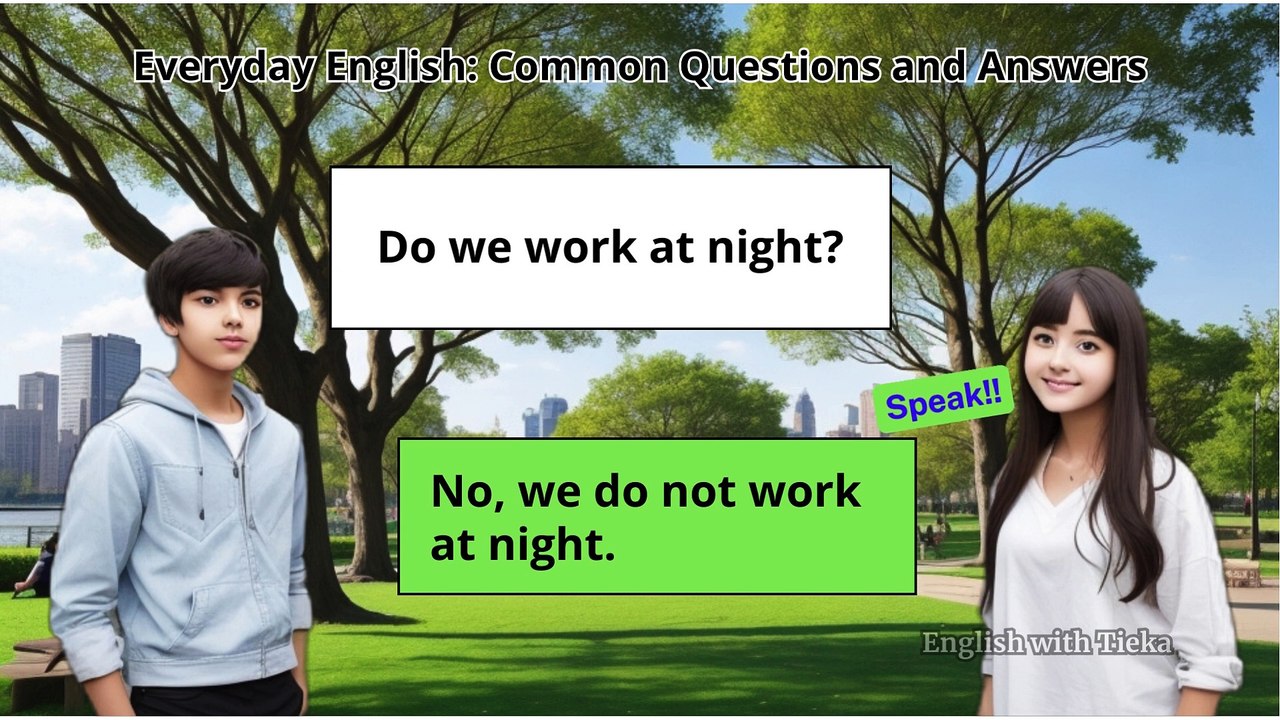 COMMON QUESTIONS AND ANSWERS IN ENGLISH (Learn English for beginners ) Part-1 C #learning