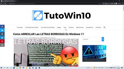  Como ARREGLAR LETRAS BORROSAS En WINDOWS 11 FÁCIL y RÁPIDO 2024