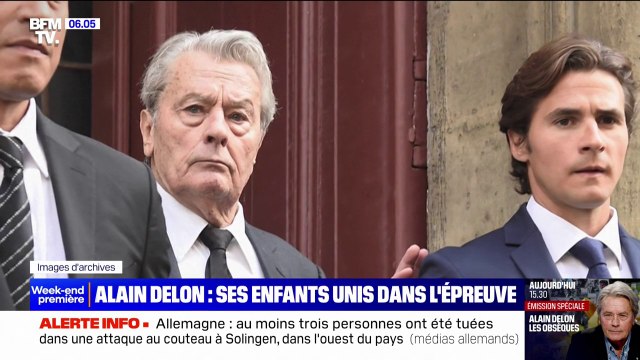 Décès d'Alain Delon: ses enfants, Anthony, Anouchka et Alain-Fabien, unis dans le deuil