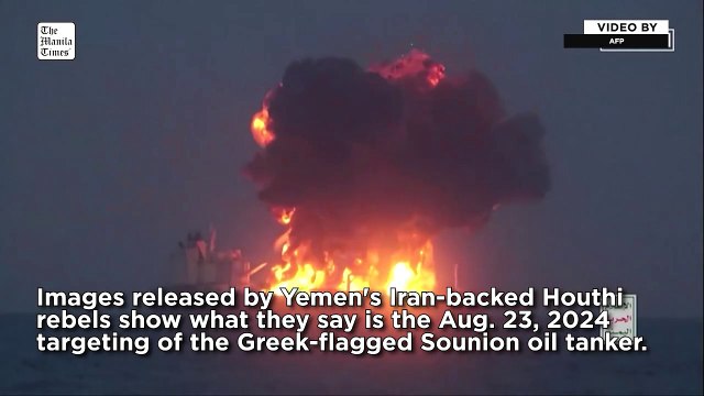 Yemen's Houthis release images of attack on Greek-flagged oil tanker