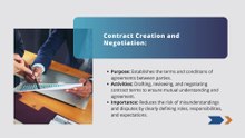 What is the function of contract management