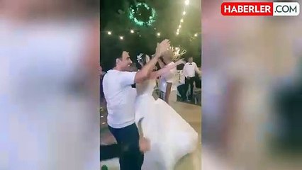 Depremde kolunu kaybeden yeğenini düğününde yalnız bırakmadı