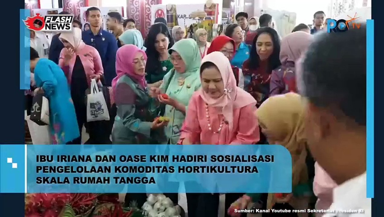 Ibu Iriana dan Oase KIM Hadiri Sosialisasi Pengelolaan Hortikultura Sekala Rumah Tangga