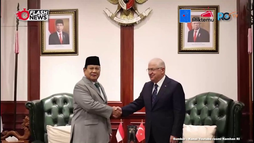 Bahas Transfer Pengetahuan dan Pengembangan Pendidikan, Prabowo Terima Kunjungan Menhan Turki