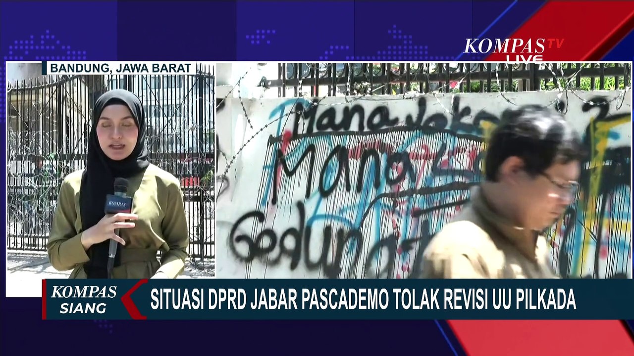 Update! Ini Kondisi Terkini Gedung DPRD Jabar Usai Aksi Ricuh Demo Tolak Revisi UU Pilkada