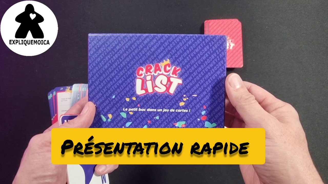 présentation rapide : CRACK LIST par expliquemoica