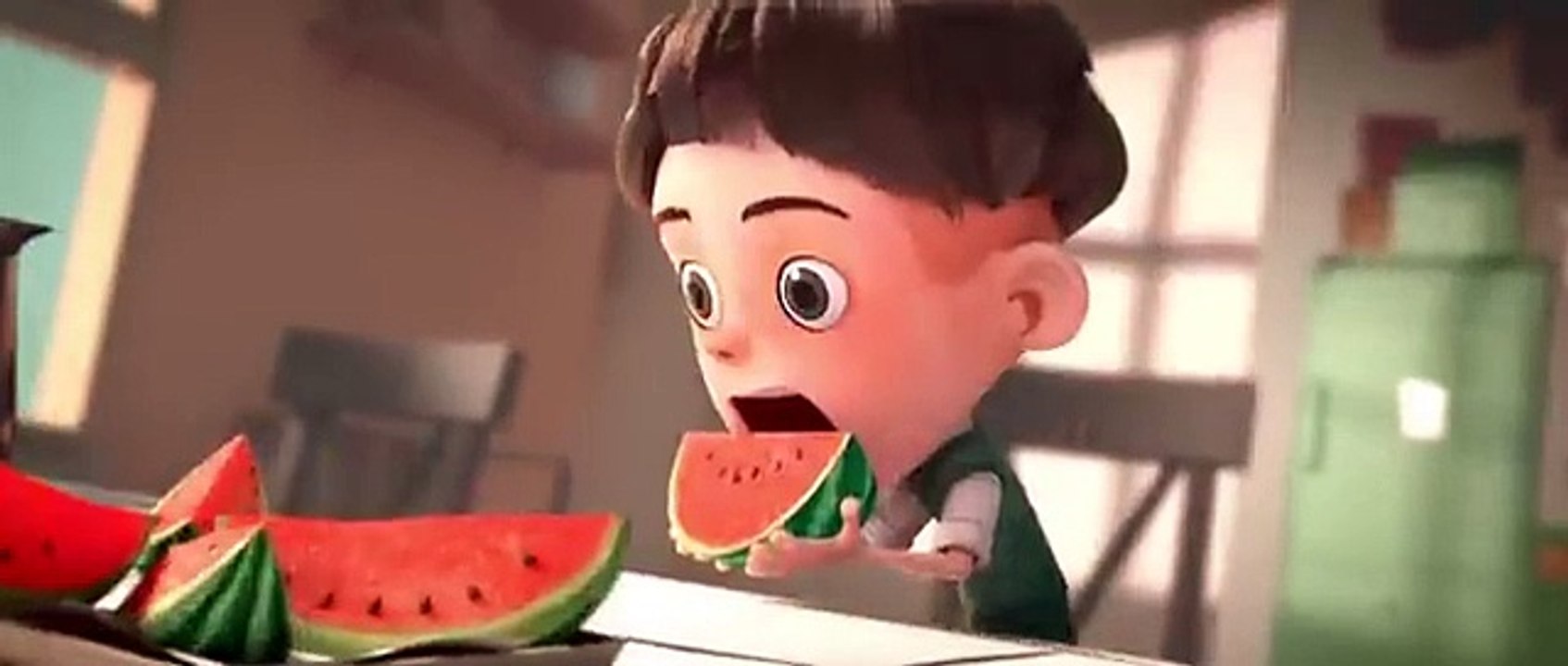Animated Cartoons Short Film_ _Watermelon A Cautionary Tale_ by Kefei Li & Connie Qin He _Animated Cartoon