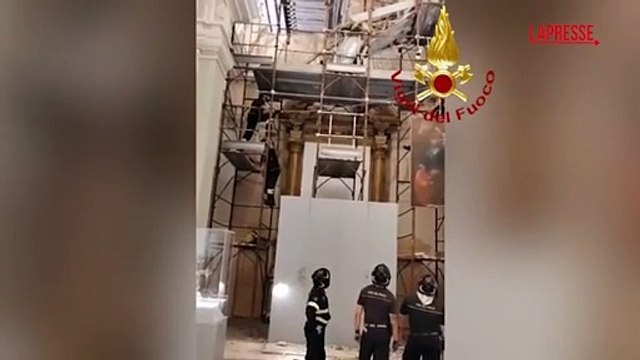 Ascoli Piceno, cede il tetto di un museo a Montedinove: il recupero delle opere