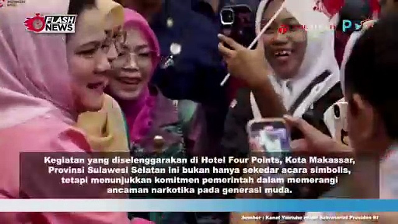 IRIANA JOKOWI DAN ANGGOTA OASE KIM HADIRI SOSIALISASI ANTI NARKOBA DI KOTA MAKASSAR, INI PESANNYA