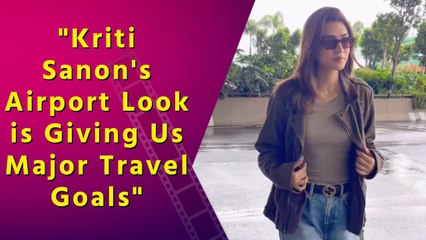Kriti Sanon's Effortless Airport Style: Stealing the Show in Blue and Green