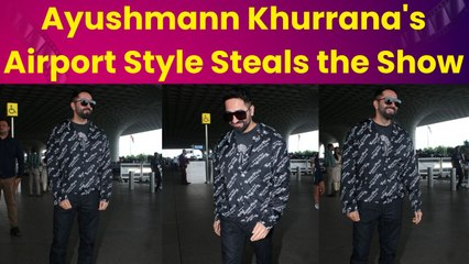 Download Video: Ayushmann Khurrana Spotted at Airport, Looking Dapper in Black