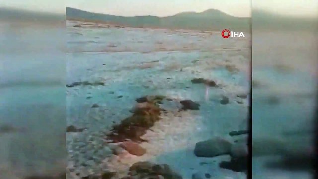 Ardahan'da ağustos ayında şaşırtan görüntü