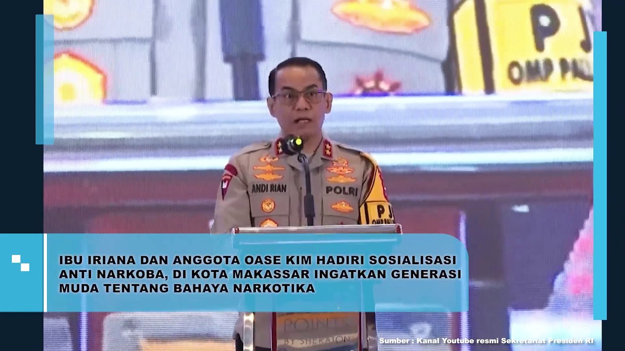 IBU IRIANA DAN ANGGOTA OASE KIM HADIRI SOSIALISASI ANTI NARKOBA, DI KOTA MAKASSAR INGATKAN GENERASI MUDA TENTANG BAHAYA NARKOTIKA
