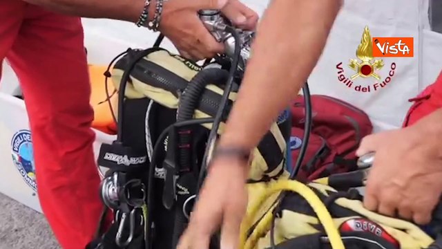 Naufragio a Porticello, 123 immersioni dei sommozzatori dei Vigili del Fuoco per cercare i dispersi